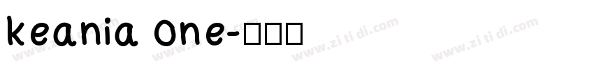 keania one字体转换